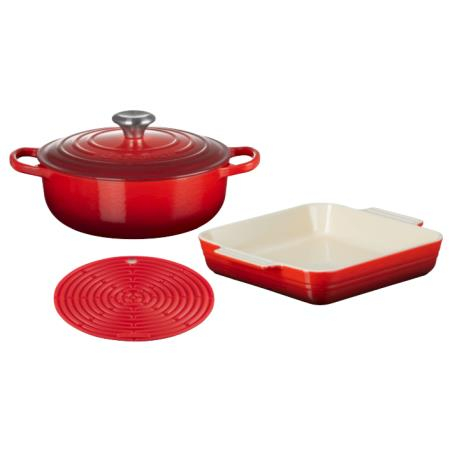 Le Creuset 3 Piece Mixed Set Cerise