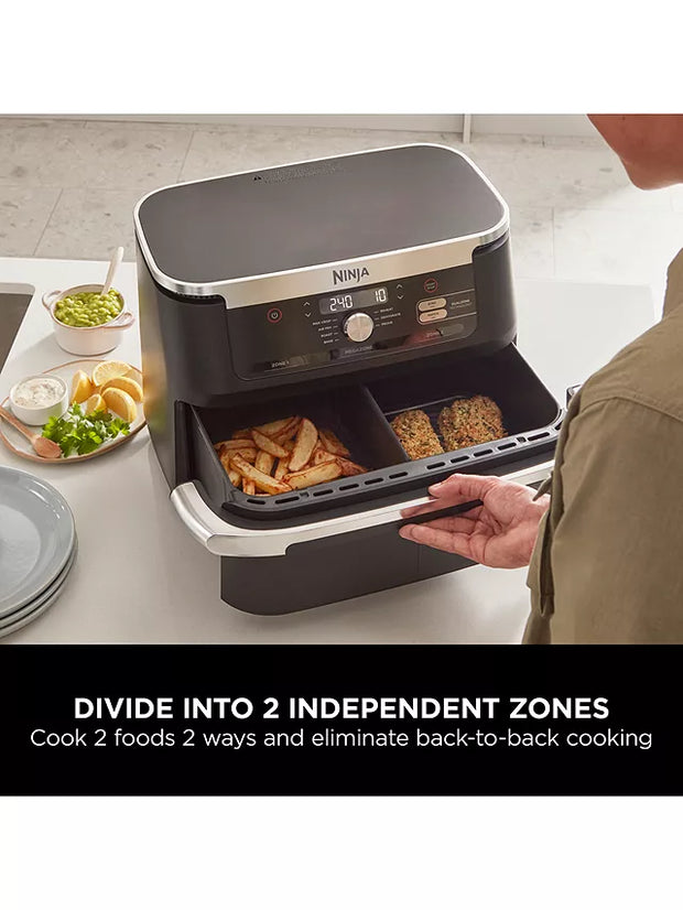 Ninja Foodi FlexDrawer AF500UK Air Fryer, 10.4L, Black
