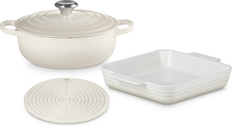 Le Creuset 3 Piece Mixed Set Meringue