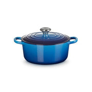 Le Creuset Signature Azure Cast Iron 24cm Round Casserole