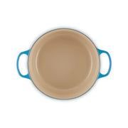 LE CREUSET SIGNATURE CAST IRON 28CM ROUND CASSEROLE - AZURE