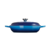 Le Creuset Signature Cast Iron 30cm Shallow Casserole Dish - Azure Blue