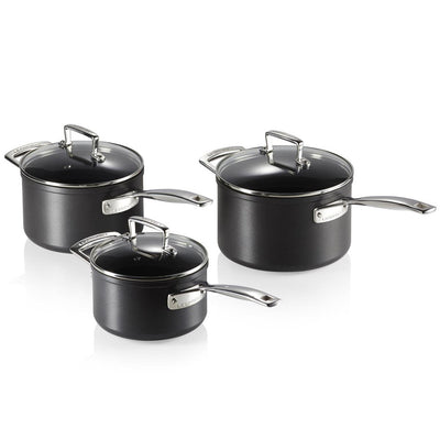 Le Creuset Toughened Non-Stick 3 Piece Saucepan Set