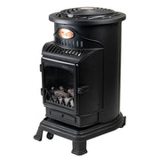 Provence Portable Gas Heater Matt Black Real Flame Effect Calor Gas - Northern Ireland ONLY Collection or Delivery