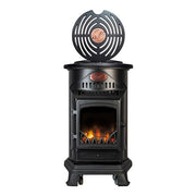 Provence Portable Gas Heater Matt Black Real Flame Effect Calor Gas - Northern Ireland ONLY Collection or Delivery
