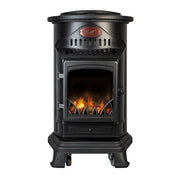 Provence Portable Gas Heater Matt Black Real Flame Effect Calor Gas - Northern Ireland ONLY Collection or Delivery