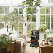 Provence Portable Gas Heater Navy Real Flame Effect Calor Gas - Northern Ireland ONLY Collection or Delivery