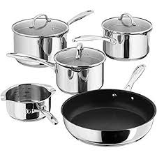 Stellar 5 Piece Draining Set Stainless Steel