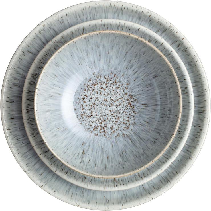 Denby Halo Speckle Coupe 12 Piece Tableware Set Gift Boxed