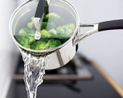 Stellar 5000 3 Piece S5A1D Induction Draining Saucepan Set Stainless Steel