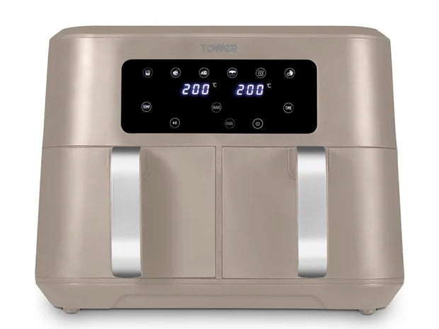 Tower Vortx Dual Air Fryer 8.5L Latte T17137MSH