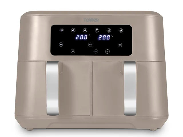 Tower Vortx Dual Air Fryer 8.5L Latte T17137MSH