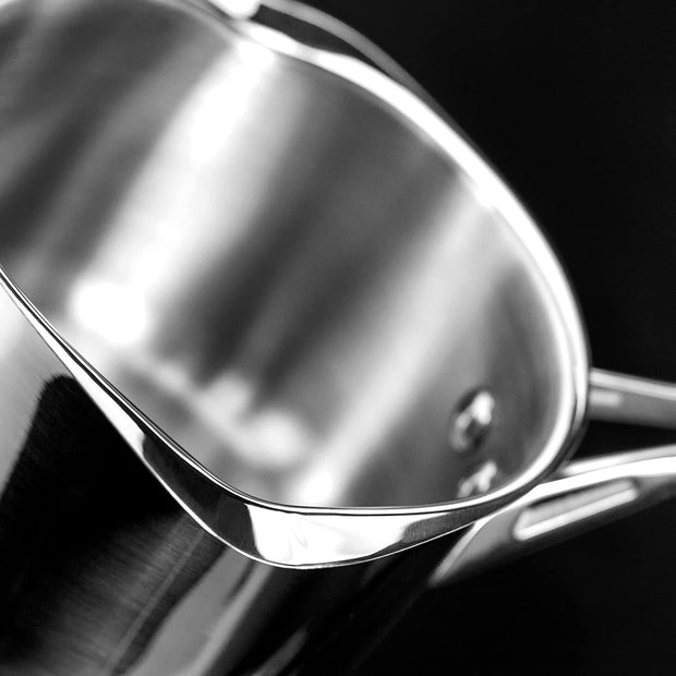 Stellar 5000 3 Piece S5A1D Induction Draining Saucepan Set Stainless Steel