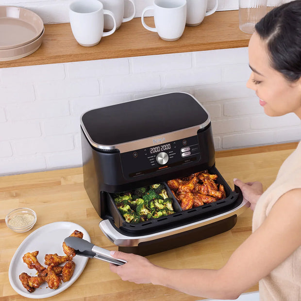 Ninja Foodi FlexDrawer AF500UK Air Fryer, 10.4L, Black