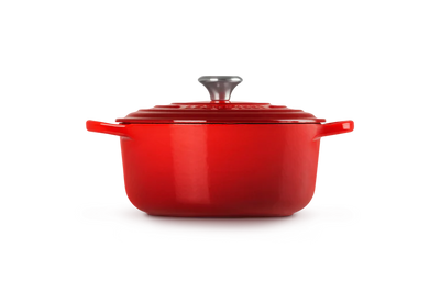 Le Creuset  Cerise Cast Iron Round Casserole 28cm