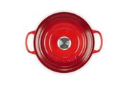 Le Creuset  Cerise Cast Iron Round Casserole 28cm