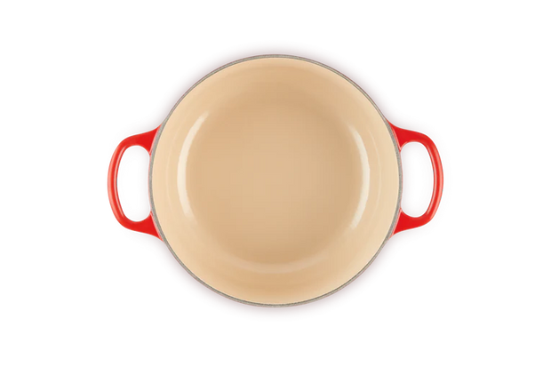 Le Creuset  Cerise Cast Iron Round Casserole 28cm