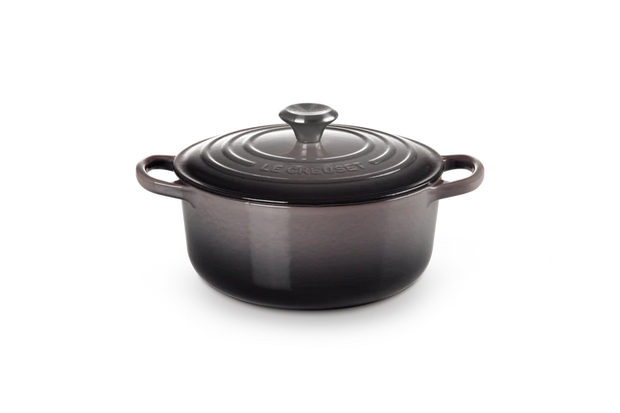 Le Creuset Flint Cast Iron Round Casserole 24cm