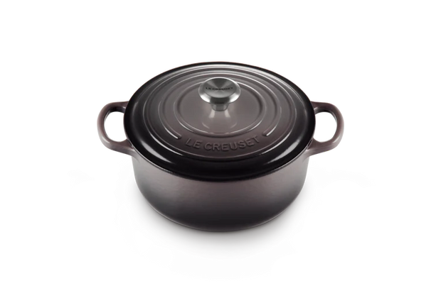 Le Creuset Flint Cast Iron Round Casserole 24cm