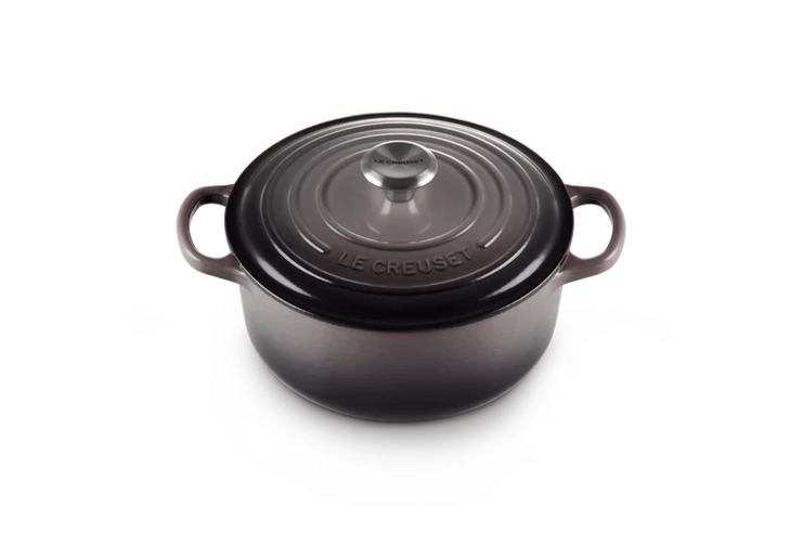 Le Creuset Flint Cast Iron Round Casserole 24cm
