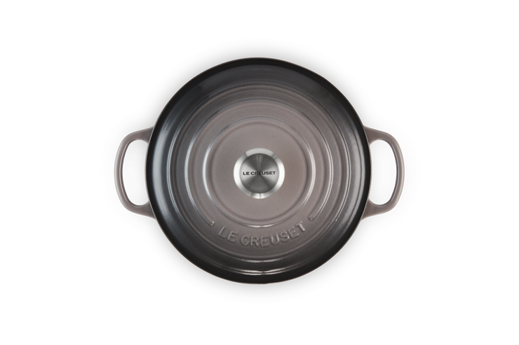 Le Creuset Flint Cast Iron Round Casserole 24cm