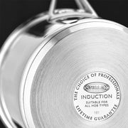 Stellar 5000 Induction 5 Piece Draining Lid Saucepan Set S5C1D