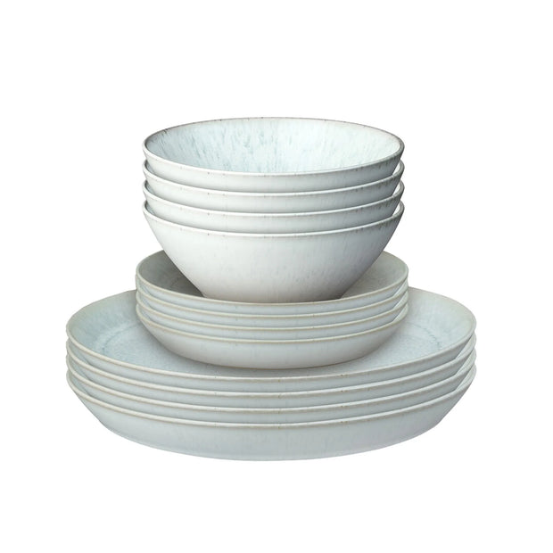 Denby Kiln Green 12 Piece Tableware Set