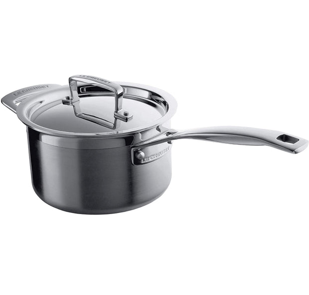 Le Creuset 3 Ply Stainless Steel 3 Piece Saucepan Set