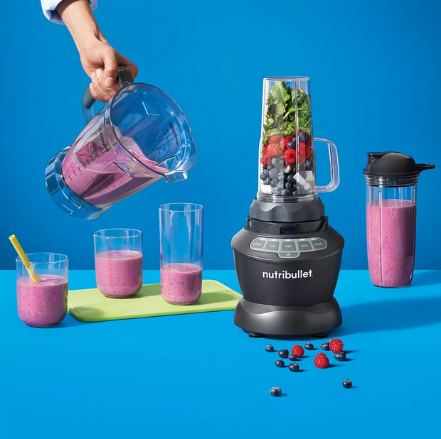 NutriBullet Blender Combo 1200W, 3 Speeds and Pulse Function BPA Free