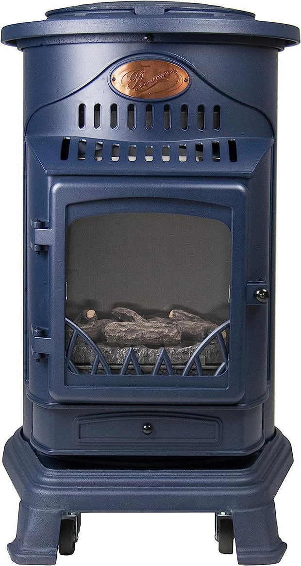 Provence Portable Gas Heater Navy Real Flame Effect Calor Gas - Northern Ireland ONLY Collection or Delivery