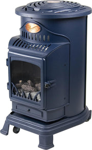 Provence Portable Gas Heater Navy Real Flame Effect Calor Gas - Northern Ireland ONLY Collection or Delivery